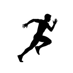silhouette of a man jumping