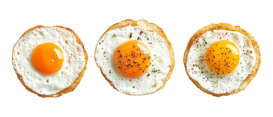 Pack Collection Perfect SunnySide Up Eggs A Culinary Delight set against transparent background