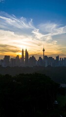 Fototapeta premium Kuala Lumpur Cityscape Sunrise View