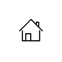 Simple House Icon Minimalist Design Representing Home, Real Estate, and Shelter Concepts