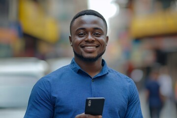 Close-up portrait of a smiling gray-haired senior man at home, sitting on a sofa in a white shirt and beard, smiling at the camera with a sense of calm and contentment, Generative AI