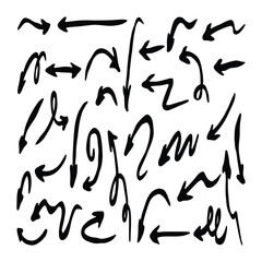 Scribble Arrows Clipart, Creative Hand Drawn Arrows Set. Sketchy Doodle Vector Elements, Arrow Doodles Vector Bundle. Hand Drawn Sketch Arrows Pack