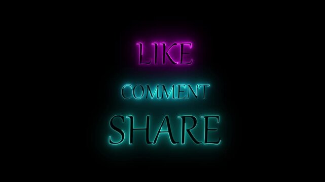 Neon social media animation like comment lower thirds motion graphics interactive design purple pink teal cya. Animated neon social media like comment lower thirds motion graphics.