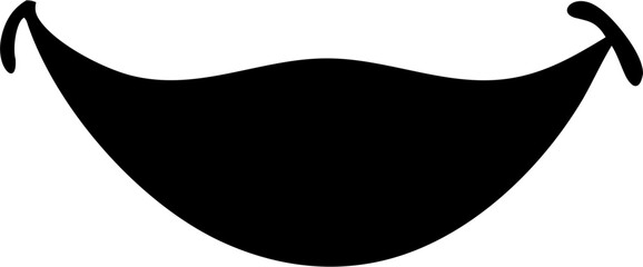 Smile Silhouette Vector | Happy Face Outline | Emotion Expression Graphic Design