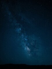 Starry Night Sky with the Milky Way Galaxy