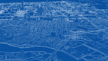 Detailed Urban Blueprint