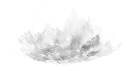 Volcanic Explosion Cloud Isolated Smoke