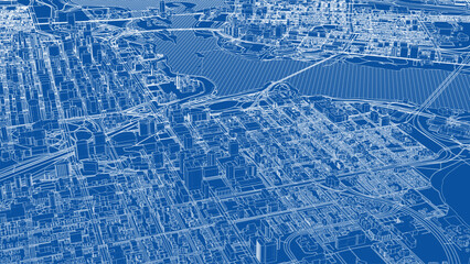 Detailed City Blueprint