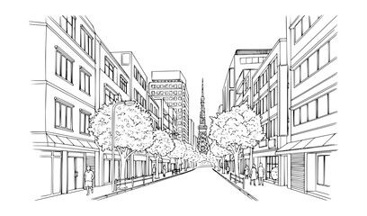 Koen Dori,Tokyo, Japan - Connects Shibuya to Yoyogi Park