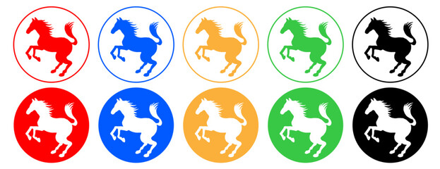 馬のアイコンセット