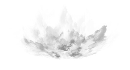 Obraz premium Isolated Explosion Cloud Transparent Texture