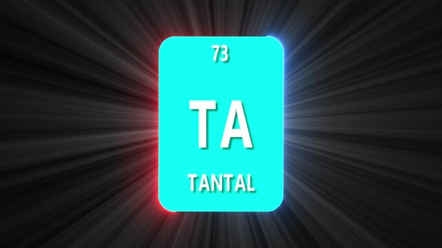 73 Number tantal icon animation on light background 4k video.
