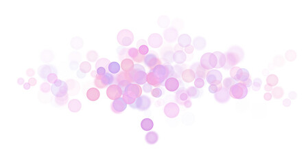 Magical Light Circle Bokeh Texture isolated on transparent background