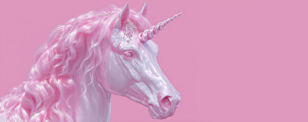 Pink unicorn, fashion mood.