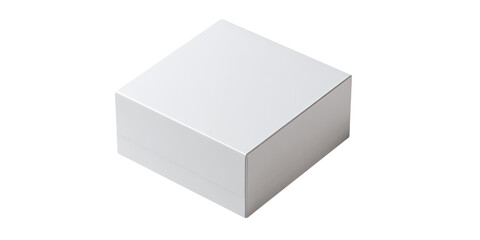 White cube object, likely a box or container