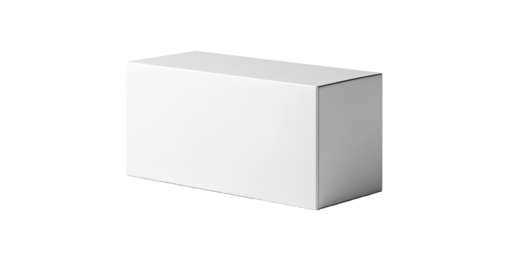 Blank rectangular white box