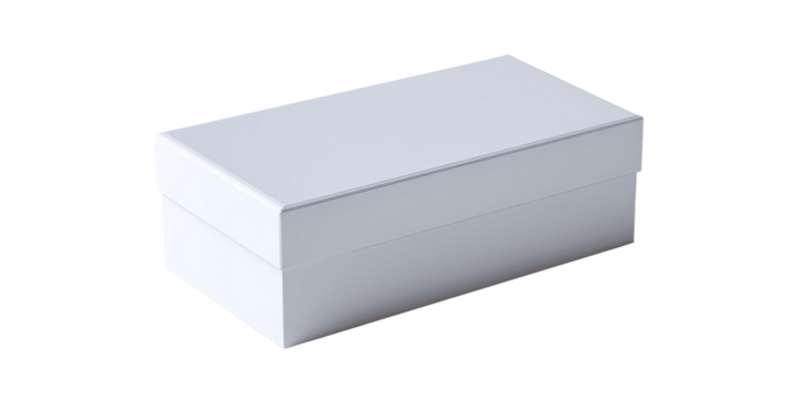 Blank white rectangular box