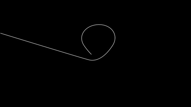 This is a video of Love heart drawn with small dotted lines