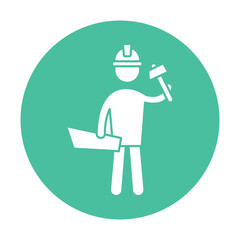 Handyman Vector Icon which can easily modify or edit