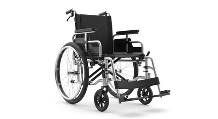 Modern Wheelchair Isolated on White Background for Medical and Accessibility Needs