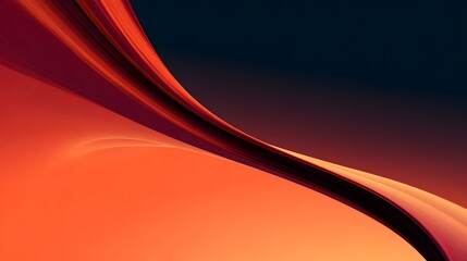 Modern Graphic Scene Featuring an Elegant Orange Gradient Flow from Intense Dark Shades to Gentle Pastel Hues with Captivating Sophistication