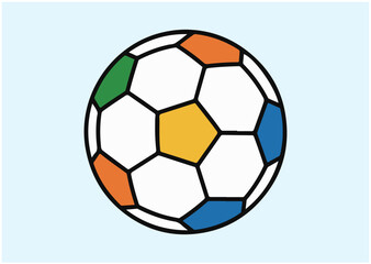 Fototapeta premium Soccer Football ball Icon, Soccer Football ball vector