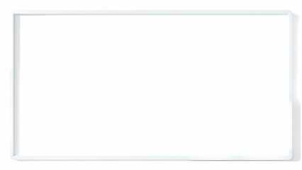 立体的なライトグレー枠のクリーンな白背景