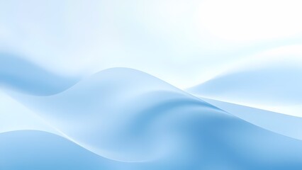 幾重にも重なるライトブルーの丘の抽象背景