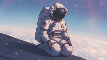 A Contemplative Astronaut in the Infinite Cosmos: Embarking on an Unforgettable Journey Through Space and Time, Embracing the Unknown and Unraveling the Mysteries of the Universe