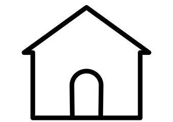 シンプルな家のアイコン（ホームマーク）