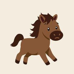 Horses were running hastily in panic