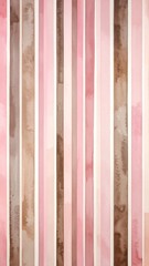 Vertical stripes in pink and brown hues