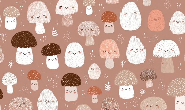 Cute mushroom pattern
