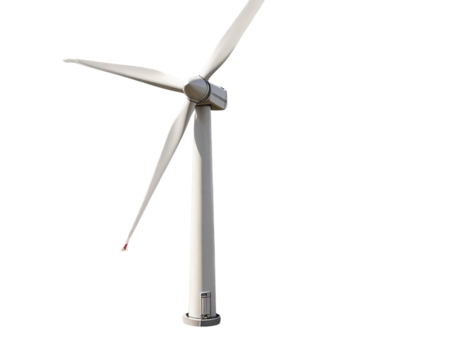 Modern Wind Turbine Miniature, isolated PNG