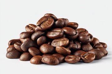 Naklejka premium Coffee beans that have been roasted