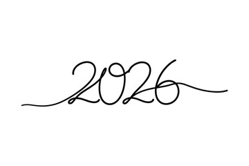 2026 Line Art Calendar Clean Future Design