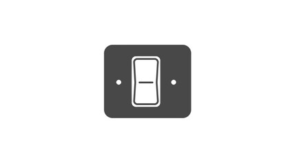 Simple Icon of a Light Switch Isolated.