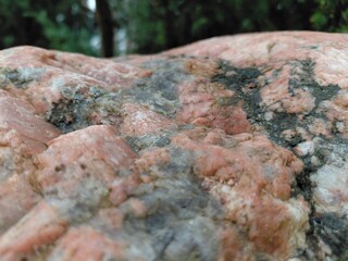 stones in an old gravel quarry