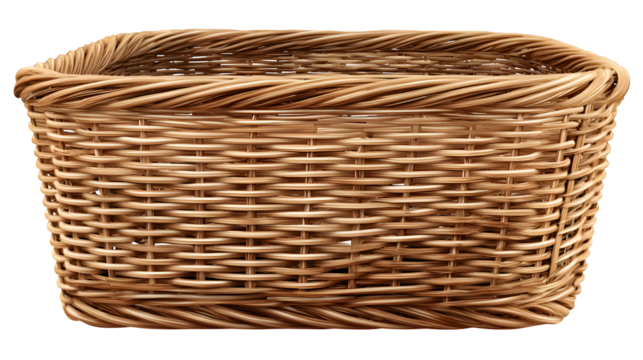 empty wicker basket