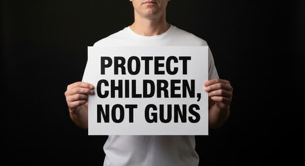 Advocating for child safety expressing concern about easy access to firearms