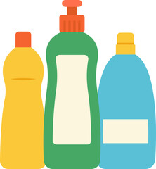 set of cleaning products
