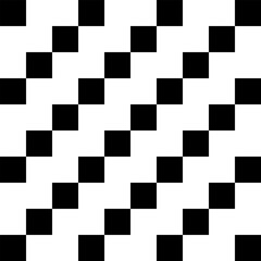 Black and white geometric seamless pattern