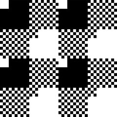 Black and white Tartan seamless pattern