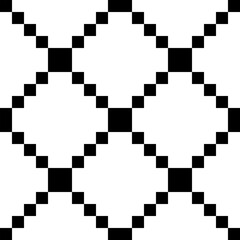 Black and white geometric seamless pattern