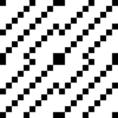 Black and white geometric seamless pattern