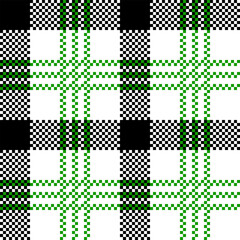 Black and white Tartan seamless pattern