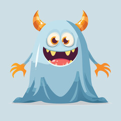 Obraz premium bedsheet Flat Illustration Featuring Clean Shapes and Bold Outlines