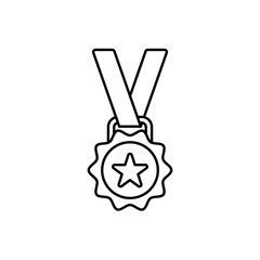 Icon a medal, isolated against a clean background.