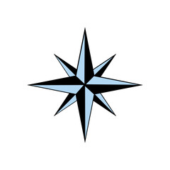 compass rose vector