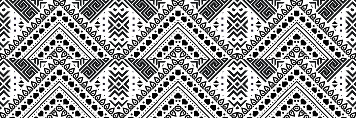 Seamless ethnic pattern in mint tints.Tribal seamless colorful geometric pattern.Ethnic vector texture.Traditional ornament.Embroidery texture with geometric ornament.Pattern for surface design.EPS10